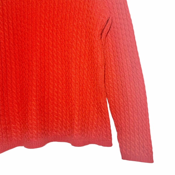 🎄 3/$15 Talbots Red Pure Cashmere Turtleneck Sweater MP - Picture 3 of 8